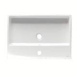 Keramični viseči umivalnik Ideal Standard Strada 70 x 42 cm v beli barvi z odprtino pro za armaturo na sredini.