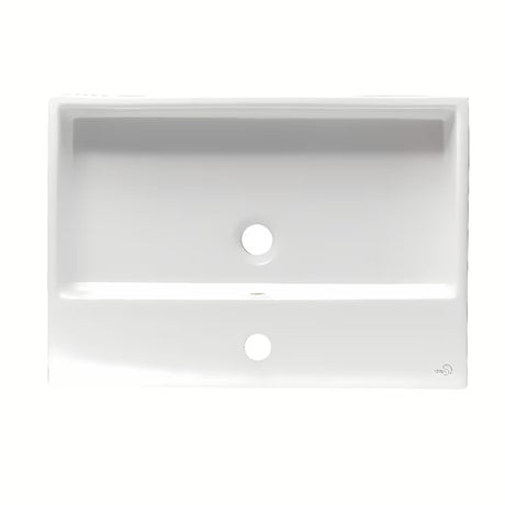 Bijeli keramički viseči umivalnik Ideal Standard Strada 60x42 cm s otvorom za pro slavinu u sredini