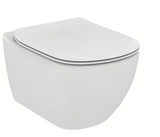 Bel viseča WC školjka Ideal Standard Tesi s tehnologijo AquaBlade in sedežem z mehko Zapiranje Soft Close