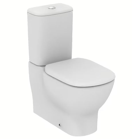WC monoblok Ideal Standard Tesi v beli barvi s tehnologijo AquaBlade in sedežem mehko Zapiranje Soft Close.
