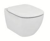 Bel WC deska Ideal Standard Tesi iz duroplasta s tihim zapiranjem mehko Zapiranje Soft Close in wrapover dizajnom.