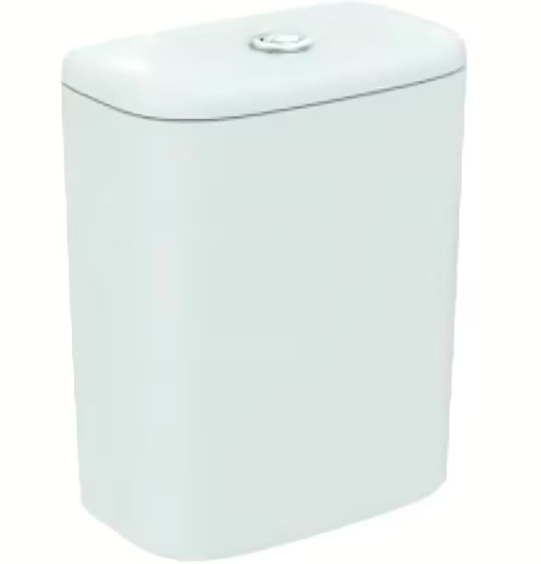 Bijeli keramički vodokotlić Ideal Standard Tesi pro WC monoblok s dvokoličinskim ispiranjem DualFlush