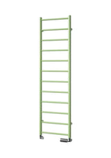 Bel kombiniran radiator Isan Aura 114x30 cm za kopalnico, pro za ogrevanje in sušenje brisač.