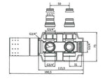 Univerzalni termostatski ventil Isan Chrome pro radiatorji s sredinskim priključkom in razmakom 50 mm