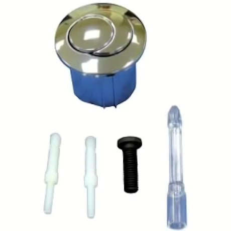 Nadomestni upravljalni set DualFlush Jika pro za keramične kotličke Lyra plus in Deep v krom izvedbi.