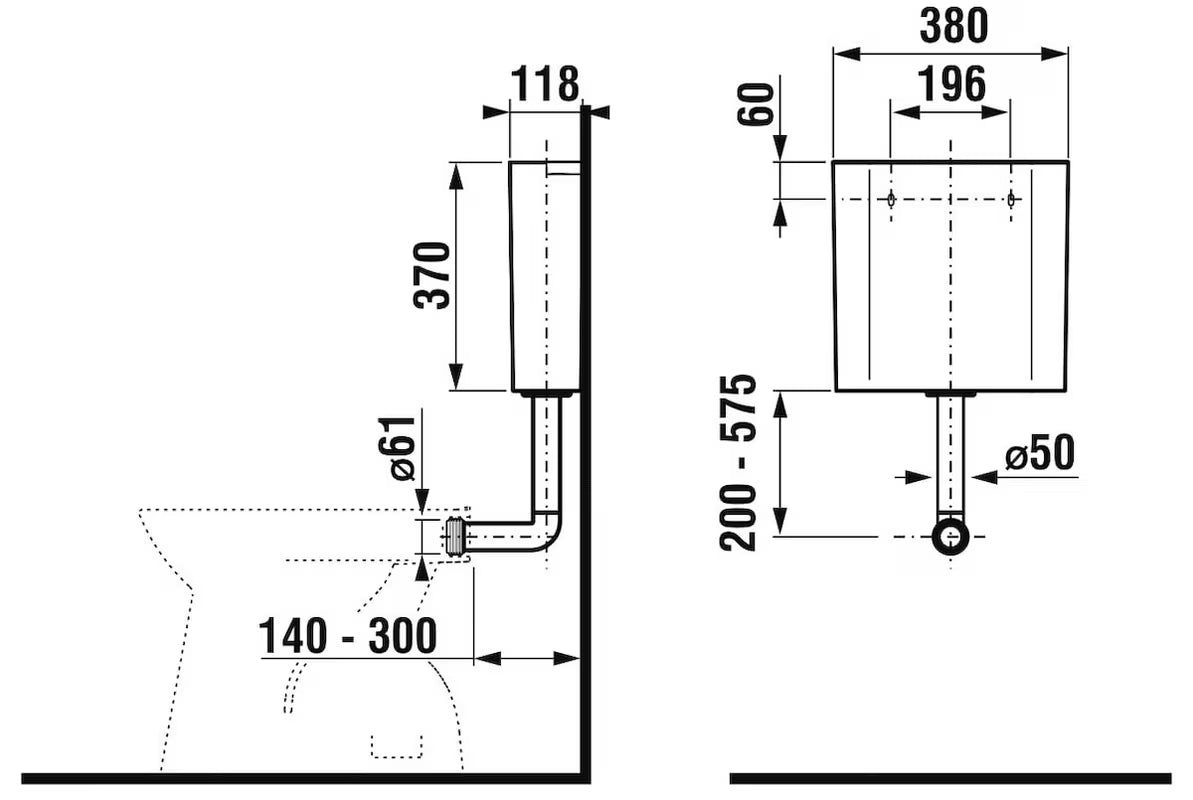 Bela splakovalna kotliček za WC Jika iz debelostenske plastike z motivom kobilice