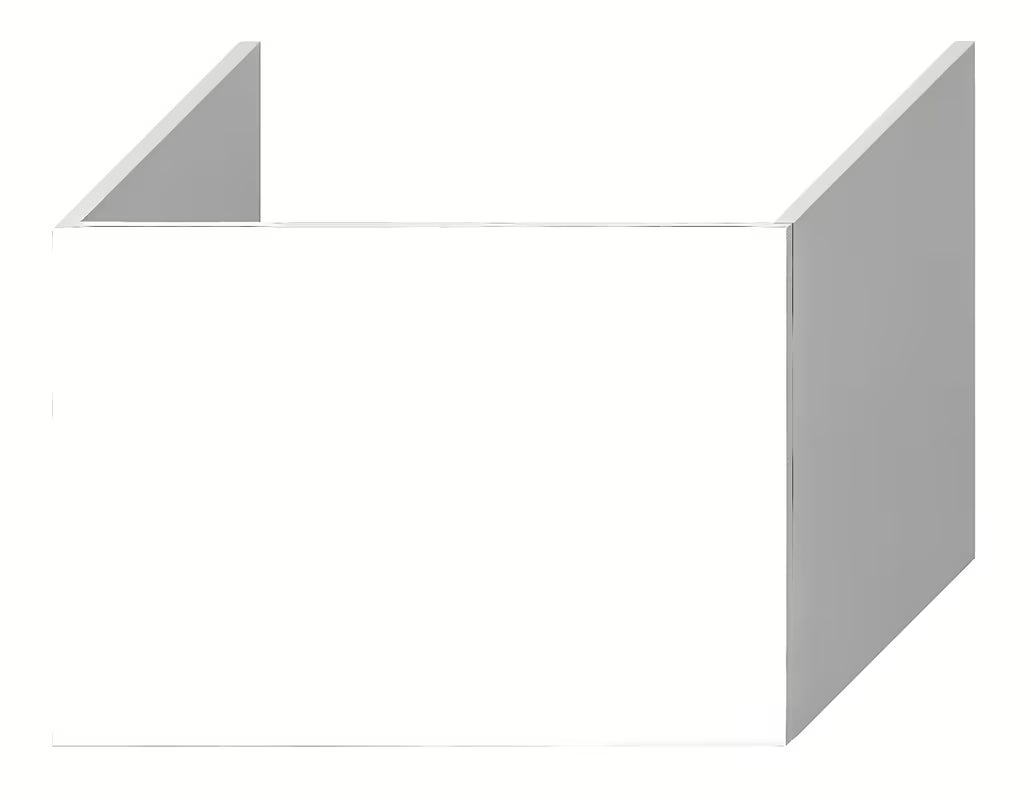 Bijeli viseča kopalniška omarica pod pult Jika Cubito s jednom ladicom i Push otvaranjem.