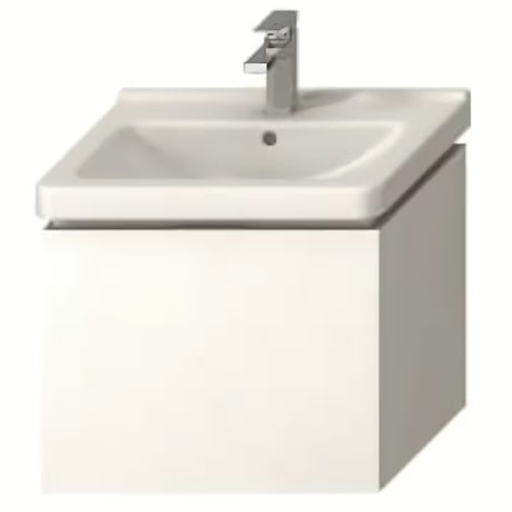 Bijeli viseča omarica pod umivalnikom Jika Cubito 59x42,7x48 cm s ladicom s punim izvlačenjem