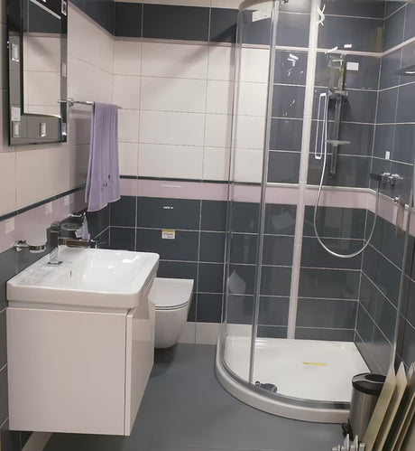 Bijeli viseča omarica pod umivalnikom Jika Cubito 59x42,7x48 cm s ladicom s punim izvlačenjem