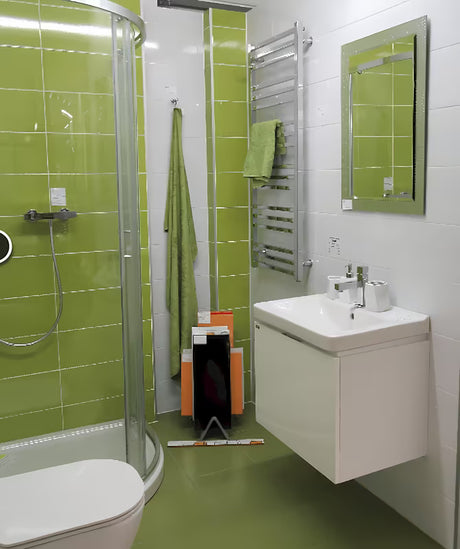 Bijeli viseča omarica pod umivalnikom Jika Cubito 59x42,7x48 cm s ladicom s punim izvlačenjem