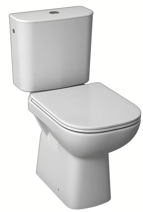 Beli WC monoblok Jika Deep z vodoravnim odtokom in dvojnim splakovanjem