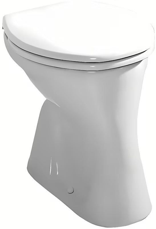 Bijeli stoječa WC školjka Jika Dino s ravnim ispiranjem i vertikalnim odvodom