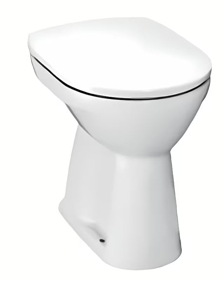 Bel stoječa WC školjka Jika Lyra Plus s spodnjim odtokom in ravnim izpiranjem 3/6 l