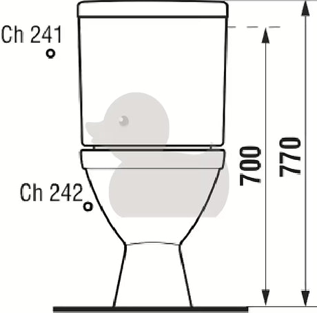 Jika Lyra Plus WC monoblok v beli barvi z globokim izpiranjem in kotličkom DualFlush