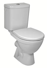 Bel WC monoblok Jika Lyra Plus z globokim splakovanjem in kotličkom DualFlush.