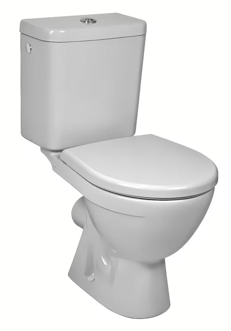 Bel WC monoblok Jika Lyra Plus z globokim splakovanjem in kotličkom DualFlush.