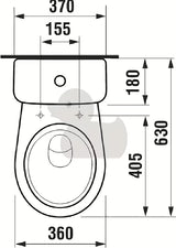 Bel WC monoblok Jika Lyra Plus z globokim splakovanjem in kotličkom DualFlush.