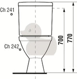 Beli kombi WC školjka Jika Lyra Plus z globokim izpiranjem in kotličkom DualFlush