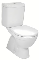 Bel WC monoblok Jika Lyra Plus s spodnjim odtokom in globokim izpiranjem 3/6 l