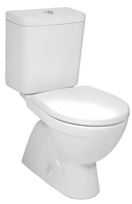 Bel WC monoblok Jika Lyra Plus s spodnjim odtokom in globokim izpiranjem 3/6 l