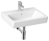 Beli keramični pohištveni umivalnik Jika Lyra Plus Viva z odprtino pro za armaturo na sredini