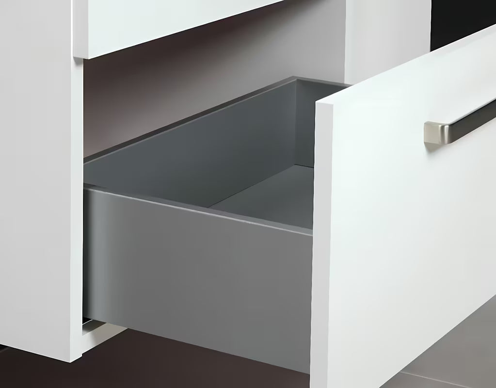 Bijeli viseča omarica pod umivalnikom Jika Lyra Plus Viva 44x40,1x55 cm sa sjajnom završnom obradom fronti