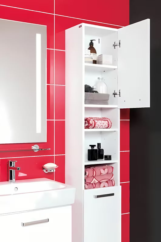 Bijeli viseča omarica pod umivalnikom Jika Lyra Plus Viva 44x40,1x55 cm sa sjajnom završnom obradom fronti