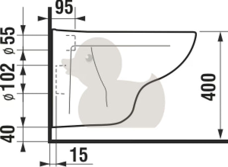 Bijeli viseča WC školjka Jika Lyra Plus s otvorenim ispiralnim rubom i glatkom keramičkom površinom.