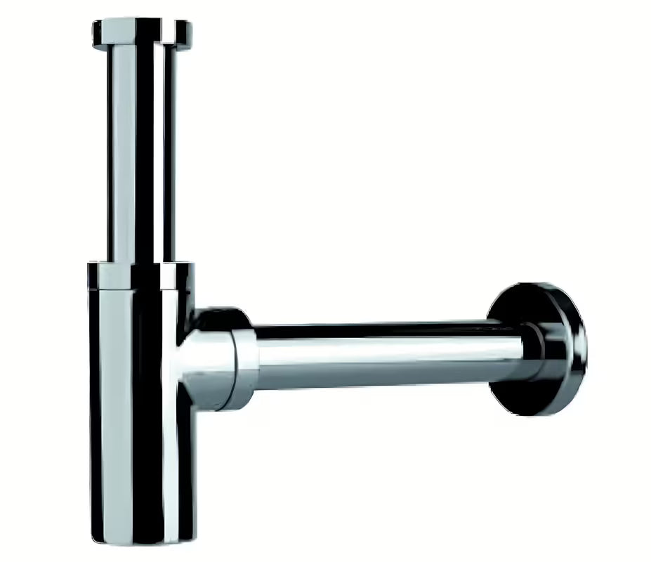 Sifon za Umivalnik Jika Mio u krom izvedbi brez odtoka pro odvod 32 mm.