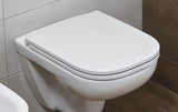 Bel WC deska Jika Pure iz duroplasta z mehko Zapiranje Soft Close, antibakterijsko obdelavo in SLIM dizajnom