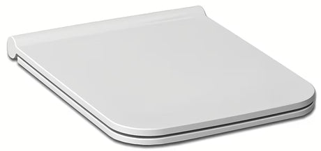 Bijele WC deska Jika Pure od duroplasta s antibakterijskom površinskom obradom i šarkama od nehrđajućeg čelika