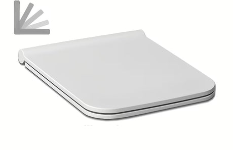 Bijele WC deska Jika Pure od duroplasta s tehnologijom mehko Zapiranje Soft Close i šarkama od nehrđajućeg čelika