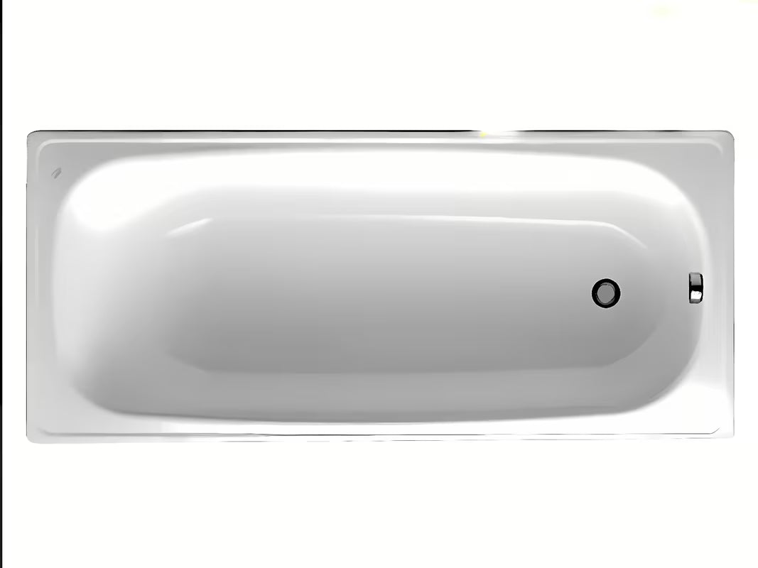 Pravokotna kad Jika Riga 160 x 70 cm iz emajliranega jekla pro za manjše kopalnice