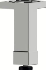 Kromirana noga za namještaj Jika Zeta kao stabilan oslonac za pro kopalniške omarice i drugi namještaj.