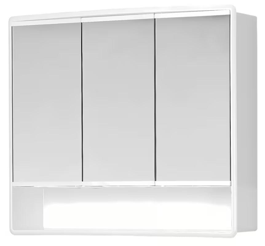 Bijela omarica z ogledalom Jokey Lymo 58x49 cm sa zrcalnim vratima i unutarnjim policama