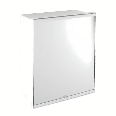 Bijela omarica z ogledalom Jokey Juniorb 31,5 x 40 cm s policama i odlagališnim prostorom