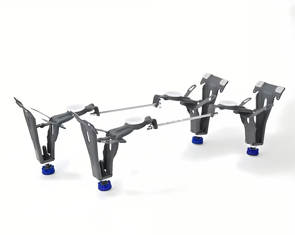 Univerzalne nogice za kad Kaldewei Allround 5030 z nastavitvijo višine 135–150 mm pro za stabilno montažo kadi.