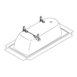 Univerzalni visinski podesivi nogice za kadu Kaldewei Installation pro za stabilno postavljanje kadi.