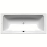 Pravokotna kad Kaldewei Cayono Duo iz emajliranega jekla z dvema naslonoma in sredinskim odtokom