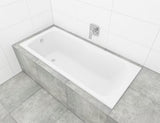 Bela pravokotna kad Kaldewei Mya iz emajliranega jekla 170x75 cm z ravno površino pro za prhanje stoje