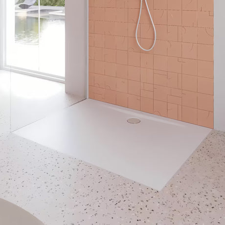 Bela pravokotna tuš kad Kaldewei Superplan Zero 80x150 cm iz emajliranega jekla
