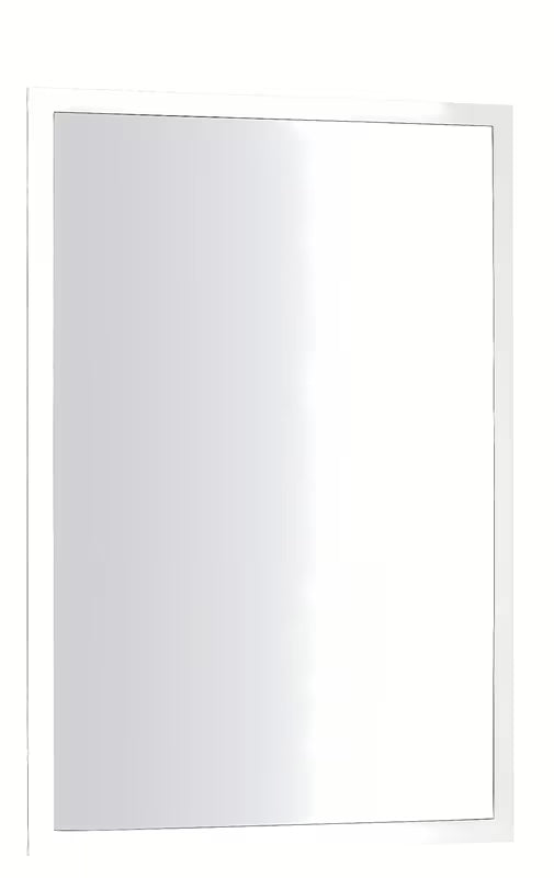 Pravokotno kopalniško ogledalo Keramia Pro 55x80 cm v beli barvi, pokončna postavitev