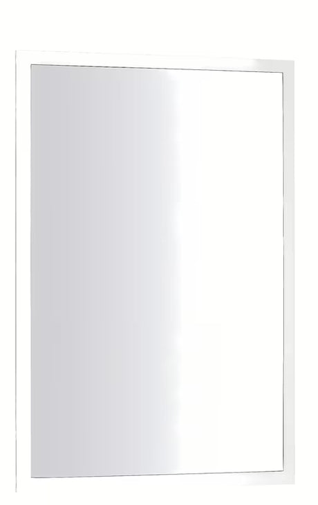 Pravokotno kopalniško ogledalo Keramia Pro 55x80 cm v beli barvi, pokončna postavitev