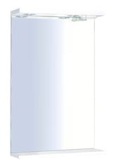 Pravokotno LED ogledalo Keramia Pro 50x80 cm z belim okvirjem, navpična postavitev, zaščita IP44.