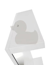 Pravokotno LED ogledalo Keramia Pro 50x80 cm z belim okvirjem, navpična postavitev, zaščita IP44.