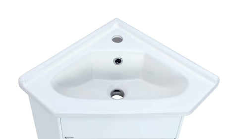 Kotna omarica z umivalnikom Keramia Pro u sjajno bijeloj izvedbi