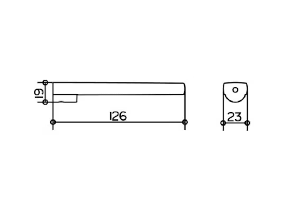 Kromirani stenski držalo za toaletni papir Keuco Moll jednostavnog elegantnog dizajna.