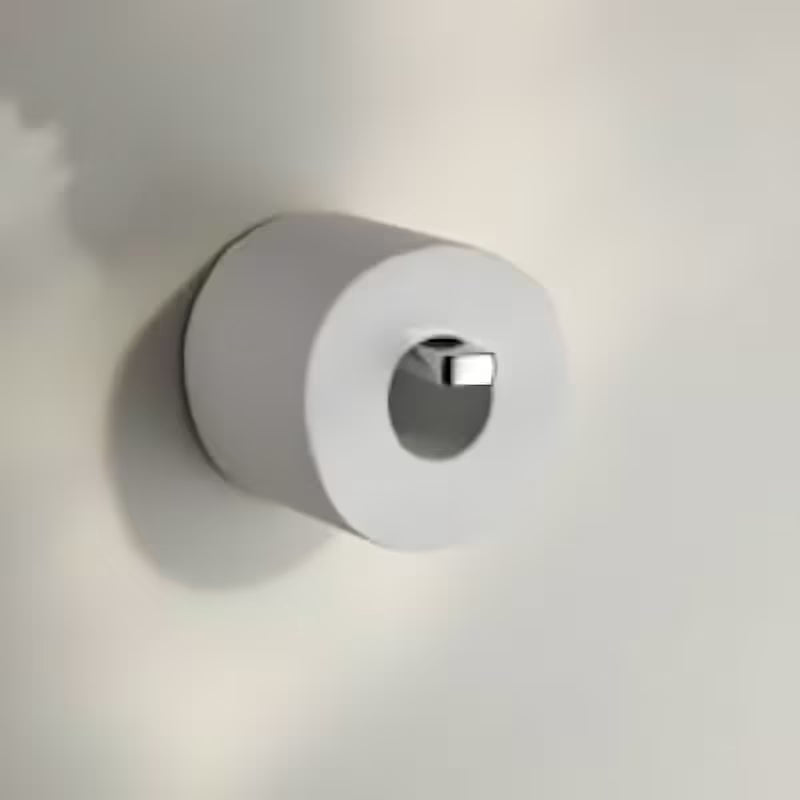 Kromirani stenski držalo za toaletni papir Keuco Moll jednostavnog elegantnog dizajna.