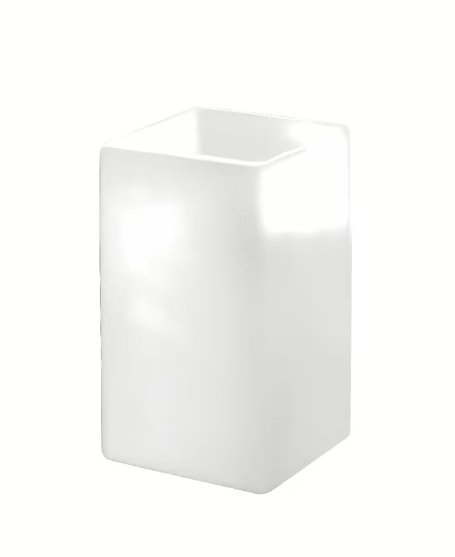 Bijeli samostoječi  držalo za zobne ščetke Kleine Wolke Flash za kupaonicu.