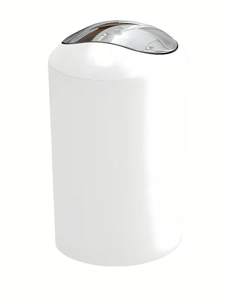 Bel koš za smeti Kleine Wolke Glossy s preklopnim pokrovom